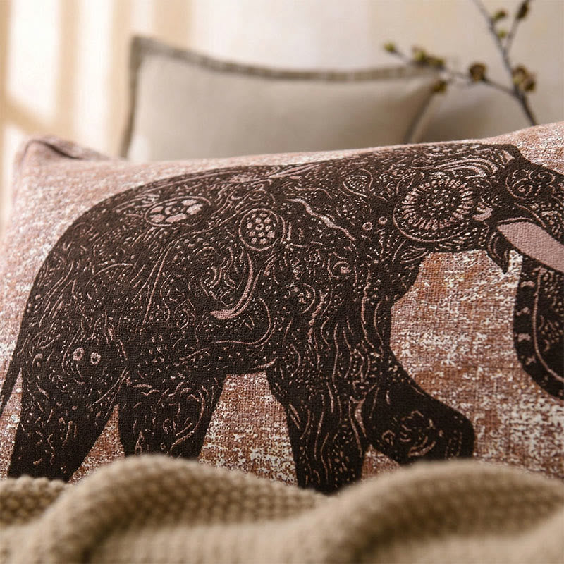 Federe bohémien con mandala ed elefante (2 pezzi) - image 1