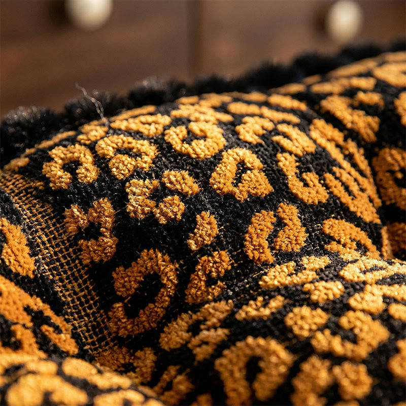 Cuscino decorativo quadrato con stampa leopardata - image 2
