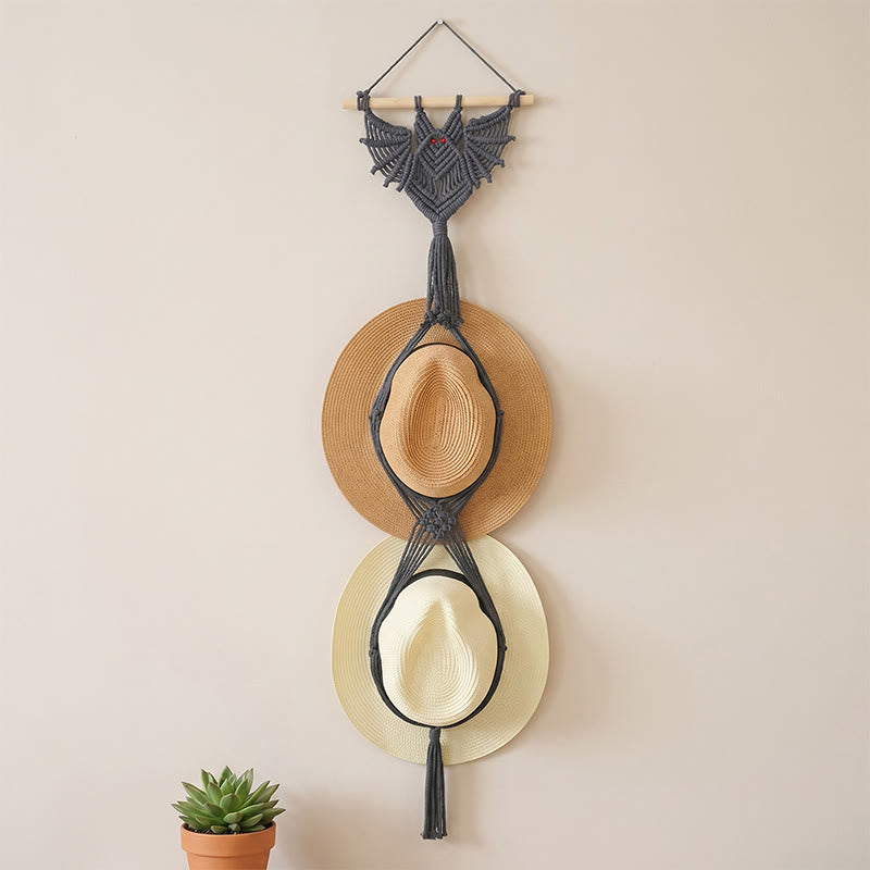 Decorazione da parete a forma di pipistrello in stile gotico bohémien - Nero - 30 cm x 105 cm - image 3