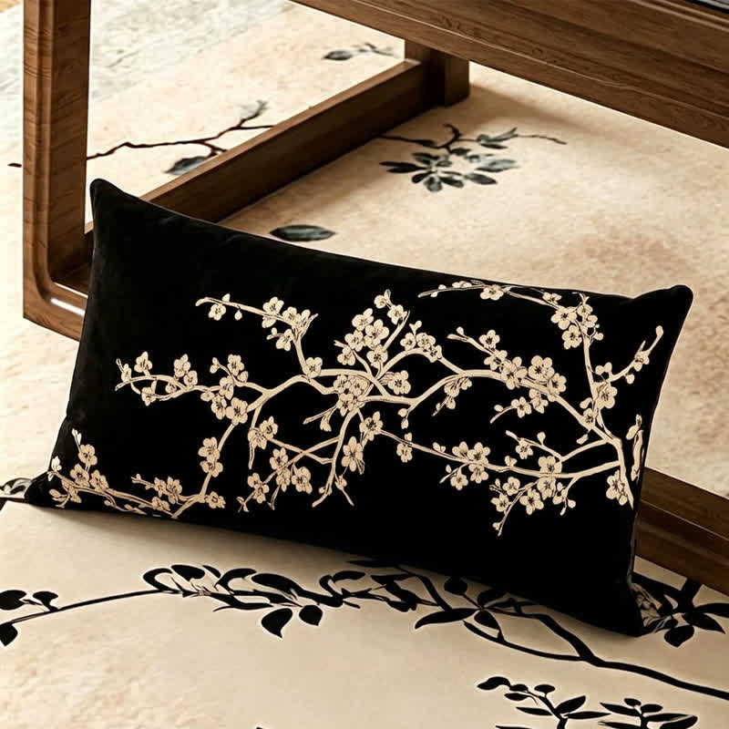 Fodera per divano vintage Plum Blossom - Cuscino decorativo - 30cm x 50cm - image 3