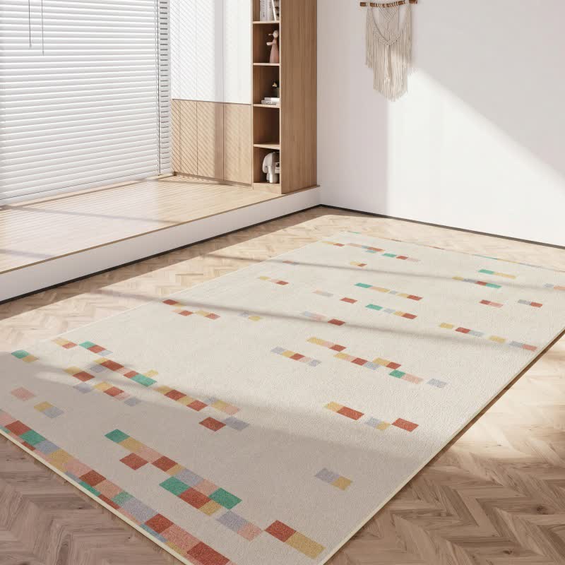 Tappeto per bambini con motivi geometrici pastello - image 5