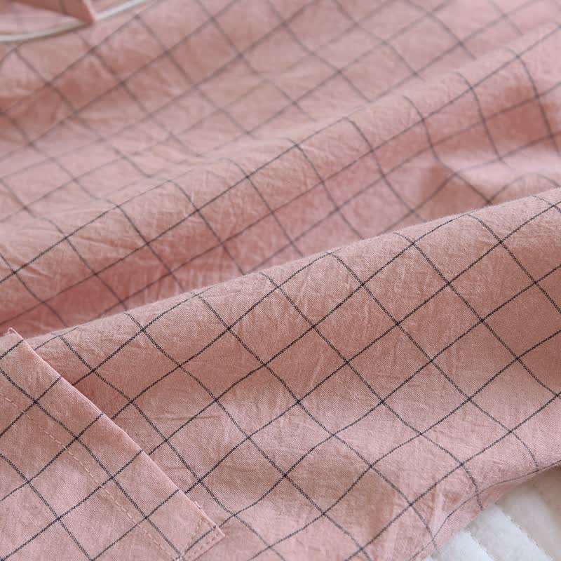 Pigiama kimono coordinato in cotone a righe per coppia - image 17