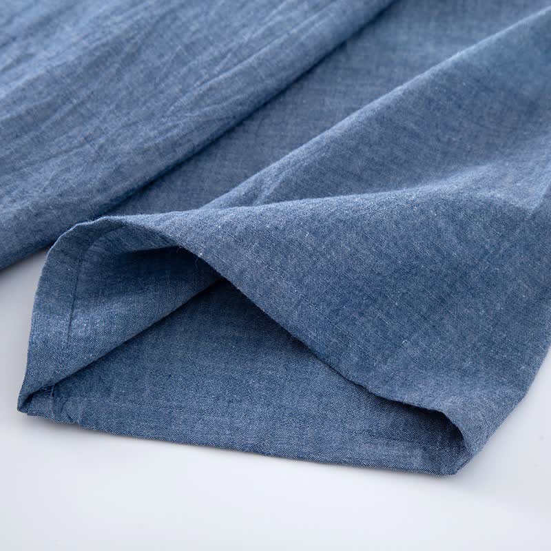 Pigiama unisex a maniche corte in cotone tinta unita - image 13