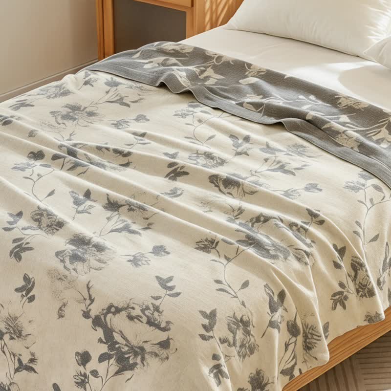 Trapunta vintage in cotone con motivo floreale - image 1