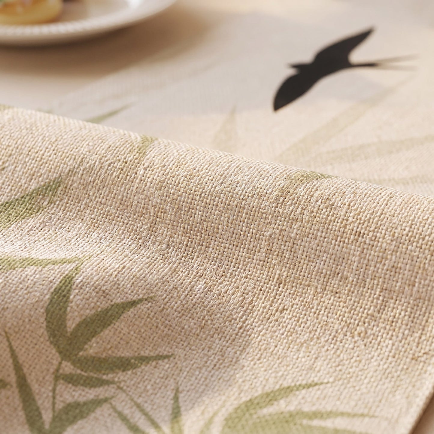 Runner da tavola Bamboo & Swallow con stampa a inchiostro - image 4