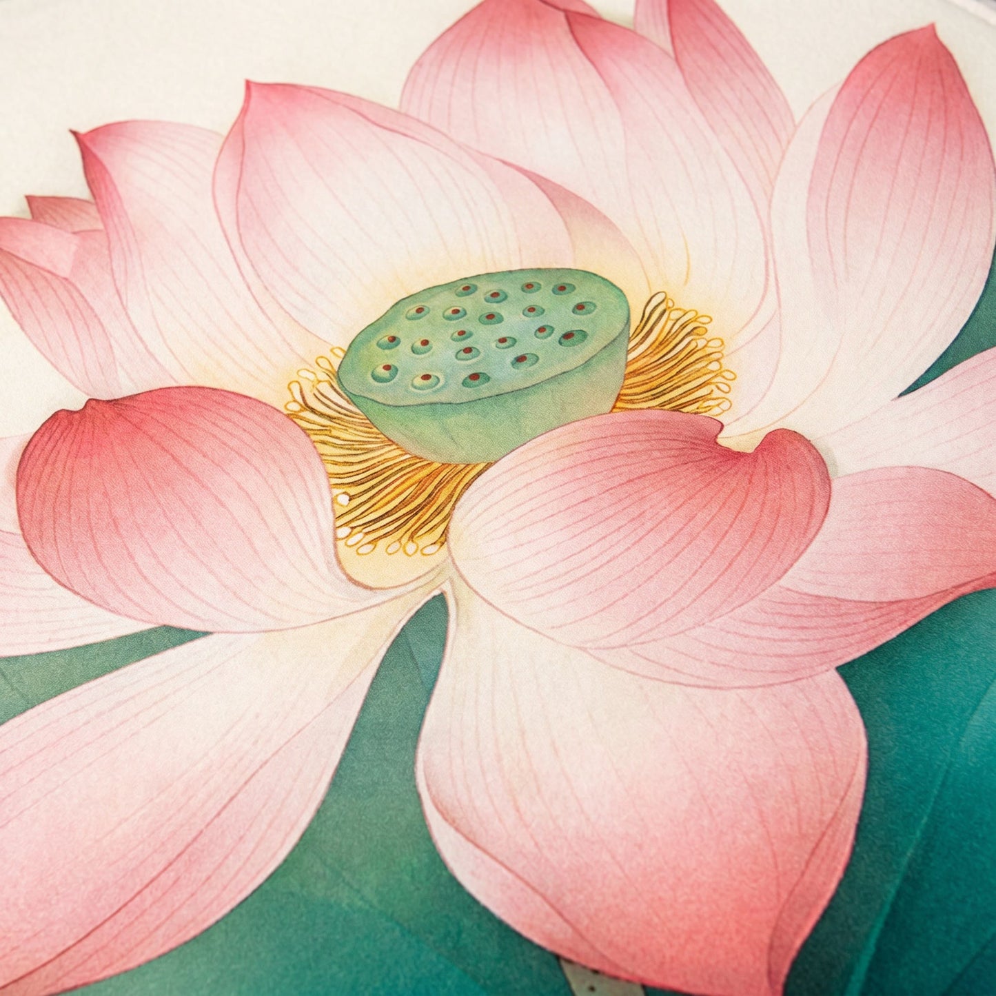 Tappeto da bagno con motivo floreale di loto orientale - image 4