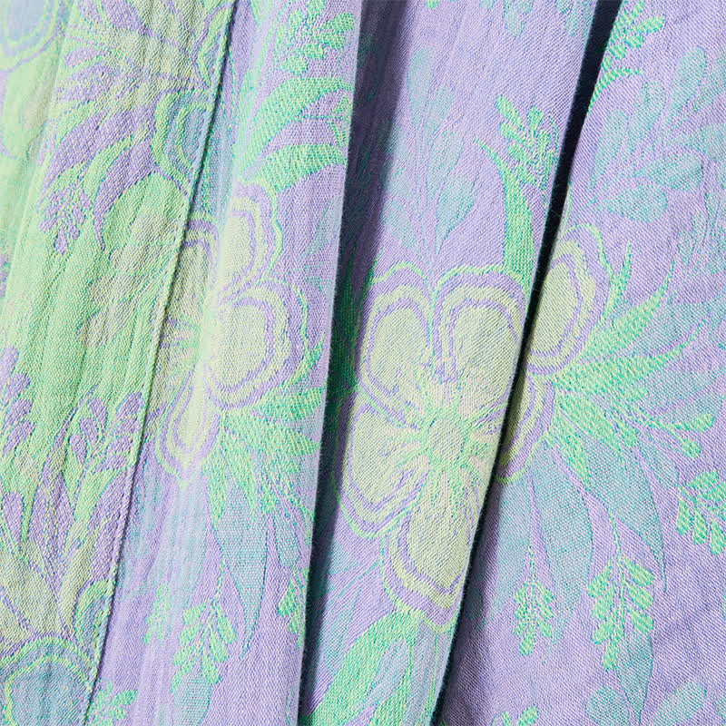 Kimono accappatoio Refresh in doppia garza con stampa floreale. - image 7