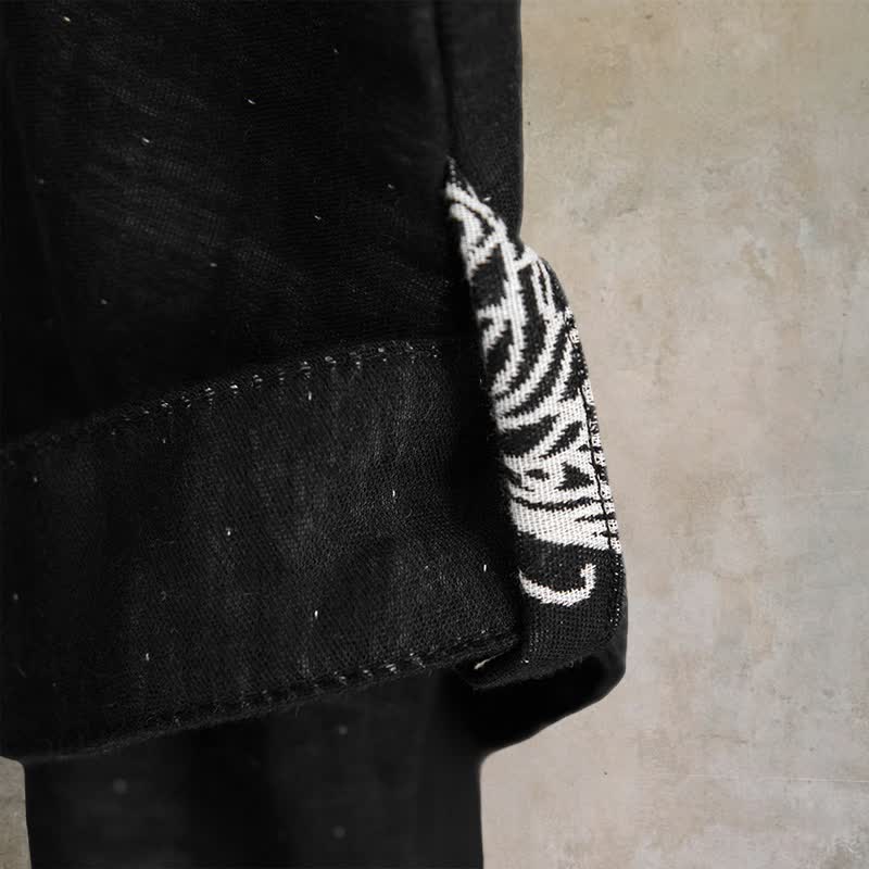 Kimono con farfalla in puro cotone - image 8
