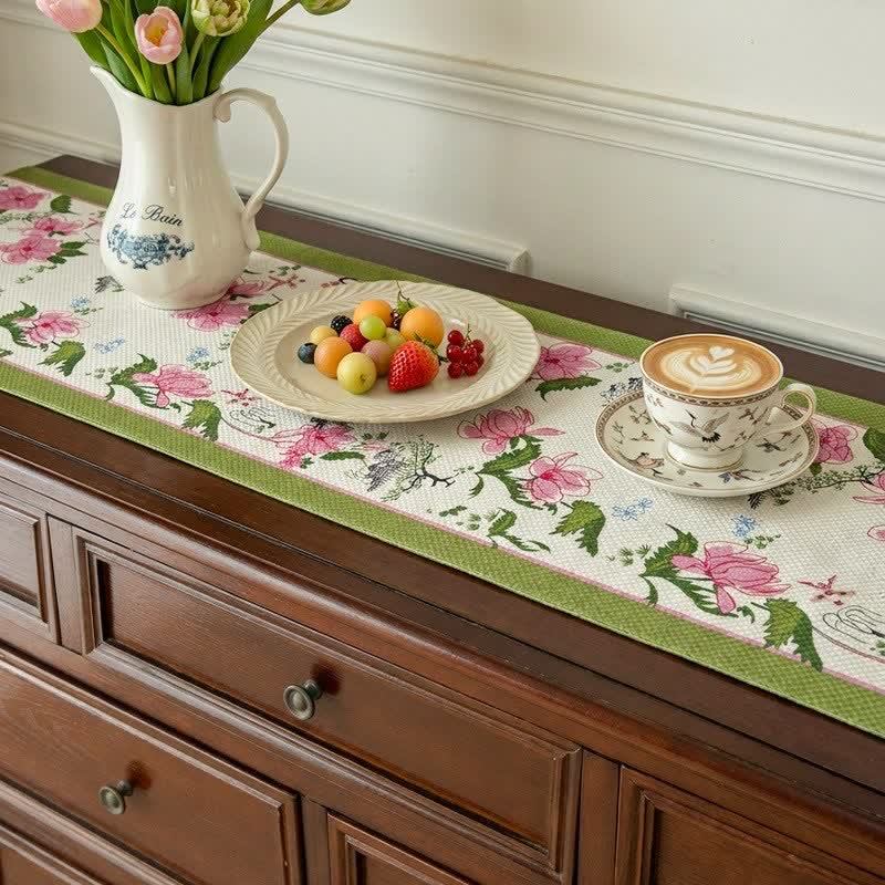 Tovaglia floreale con nappe in stile pastorale - image 3
