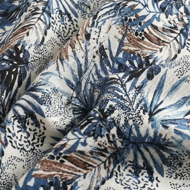 Completo da casa con stampa a foglie tropicali - image 8