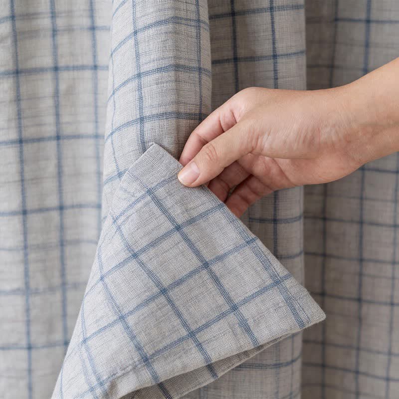 Kimono unisex in cotone a griglia - image 14