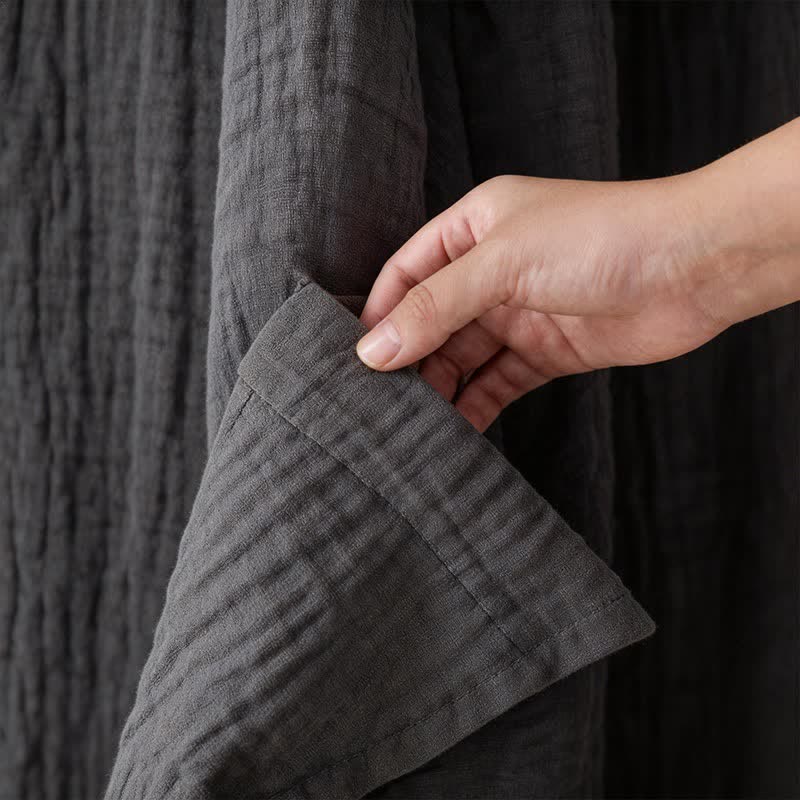 Kimono unisex in garza di cotone tinta unita - image 18