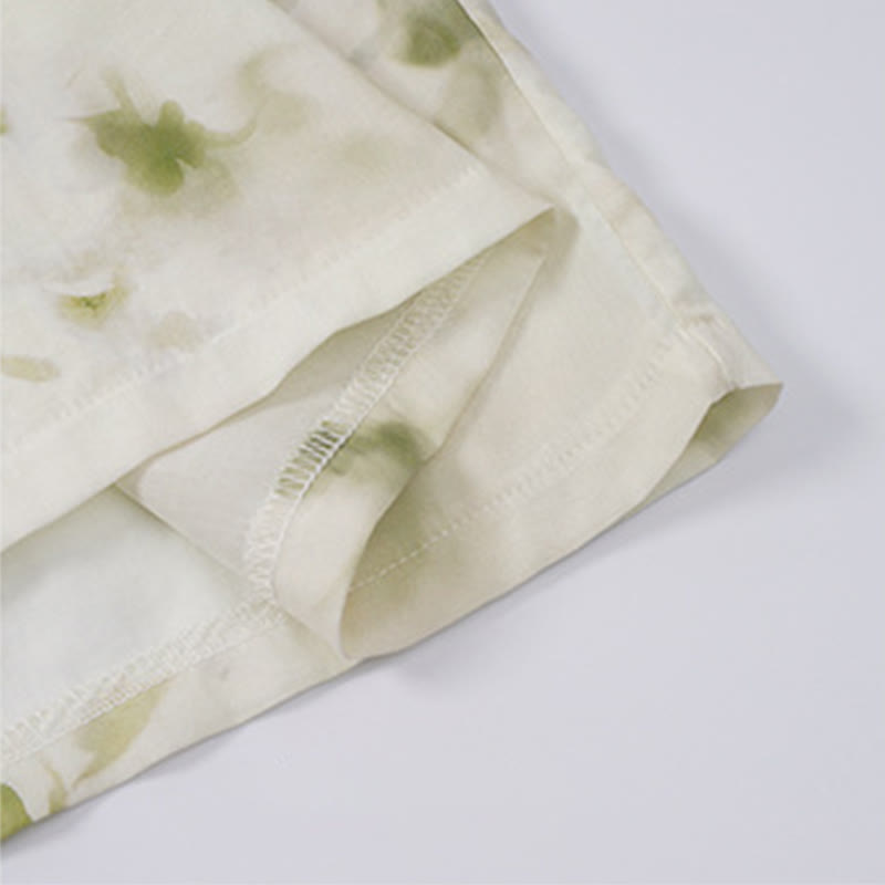 Camicia da notte floreale con maniche a volant - image 17