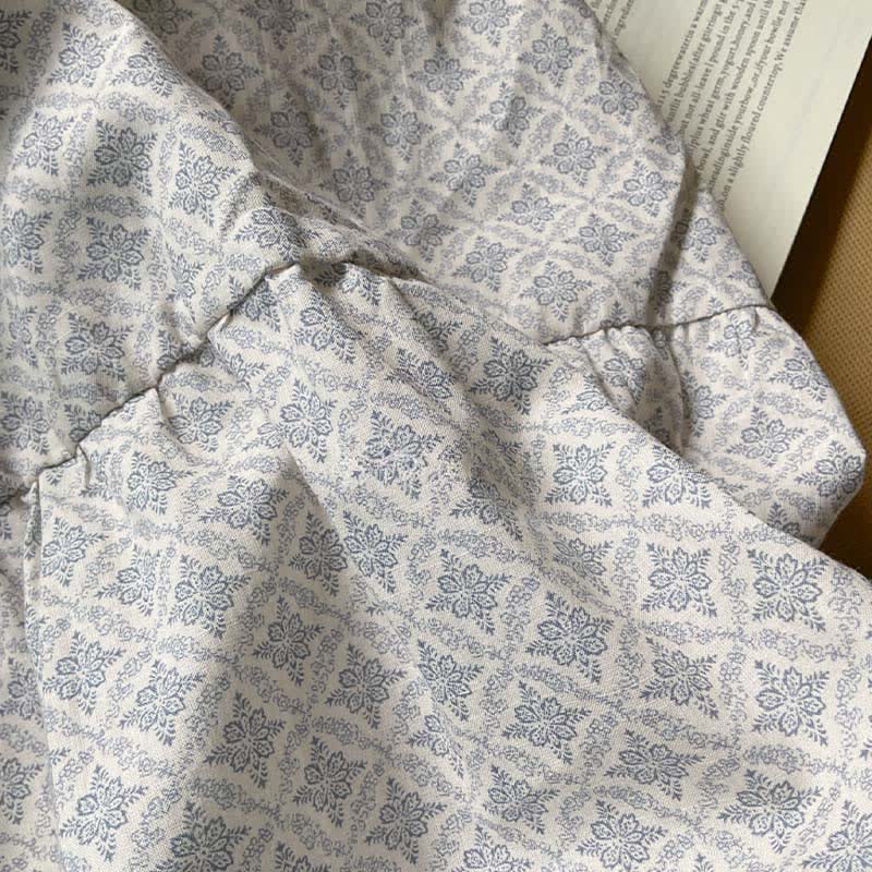 Camicia da notte da donna in cotone stampato vintage - image 6