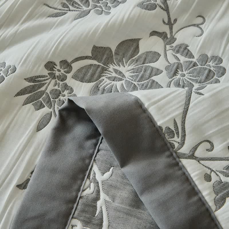 Set di trapunte reversibili con motivo rami e fiori - image 16