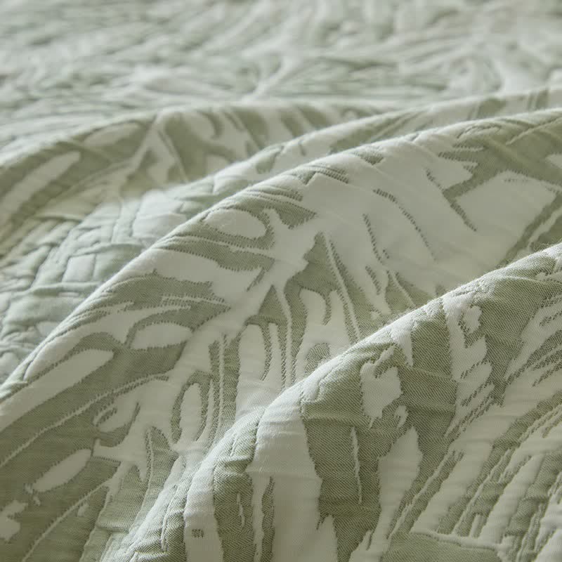 Set di trapunte reversibili con motivo a foglie di palma tropicali - image 17