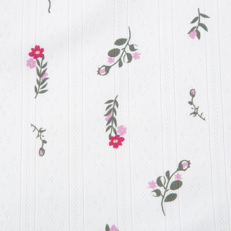 Abito sottoveste bianco senza maniche con stampa floreale, perfetto per il relax. - image 10