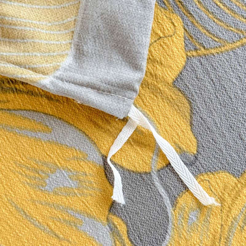 Set di biancheria da letto in garza di cotone con motivo floreale, composto da 4 pezzi. - image 7