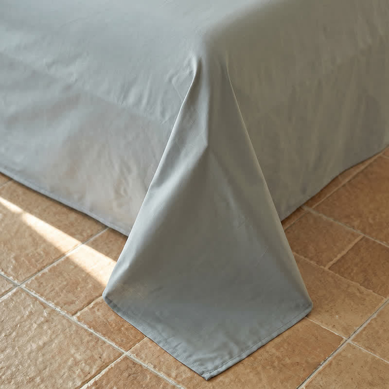 Set di biancheria da letto matrimoniale in garza a righe blu ariose - image 3