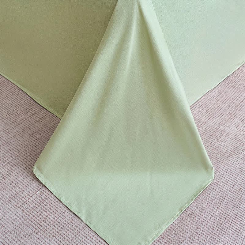 Set di biancheria da letto in jacquard di cotone lavato con motivo botanico. - image 19