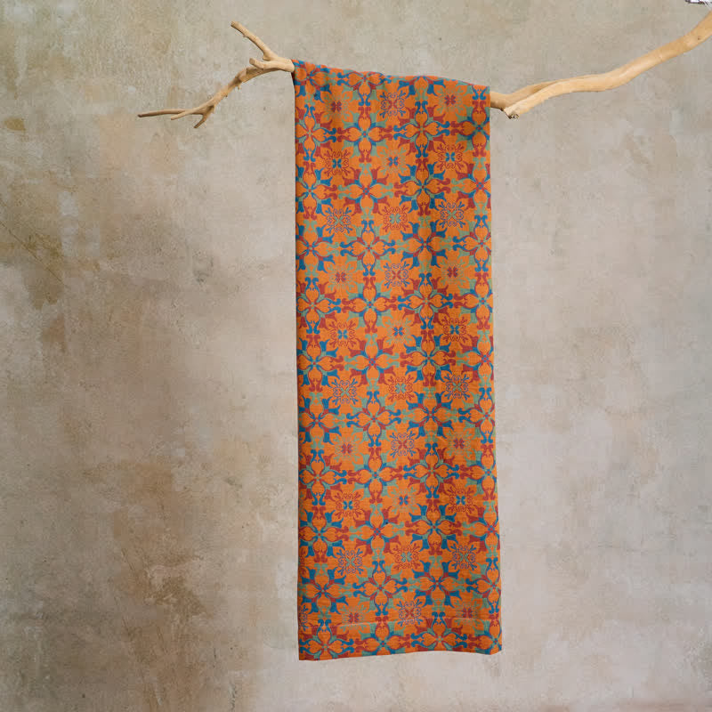 Tessuto jacquard di cotone con motivo floreale a medaglione - image 9
