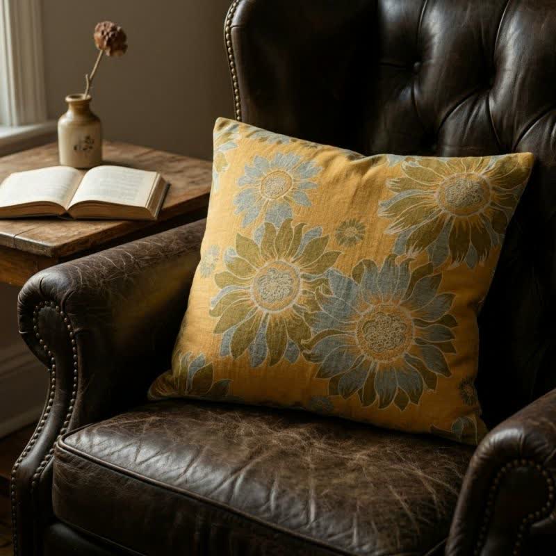 Cuscino decorativo con motivo floreale "Giardino di girasoli" - image 4