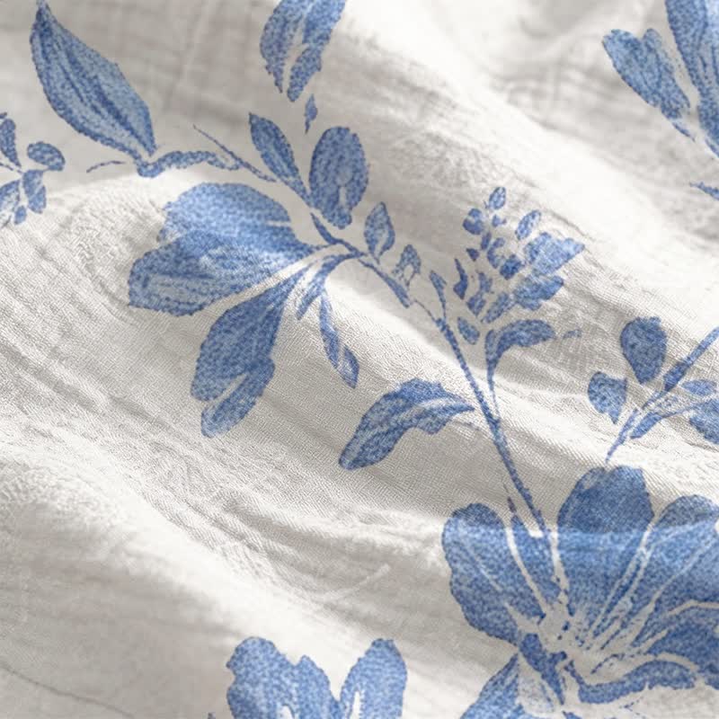 pigiama con spalline sottili e stampa botanica. - image 7