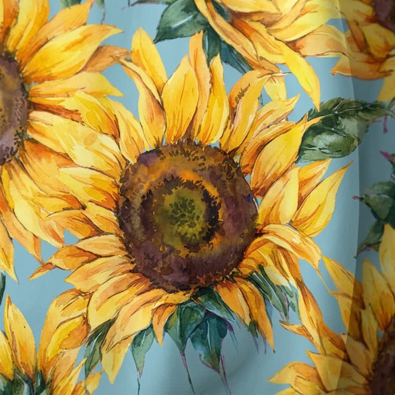 Tenda da doccia impermeabile con girasoli nordici - image 4