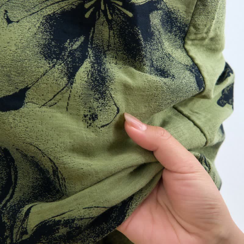 Abito da casa in cotone con stampa floreale Botanical Nocturne - image 3