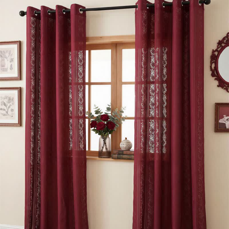 Tenda a righe verticali con occhielli, filtrante luce. - image 12