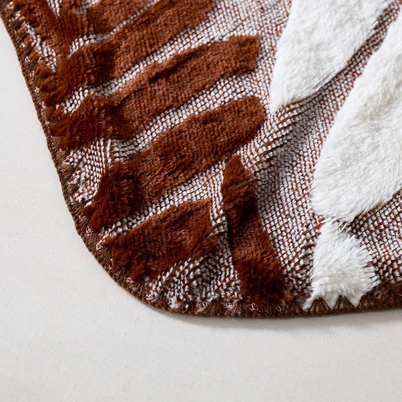 Coperta in pile con motivo botanico moderno - image 36