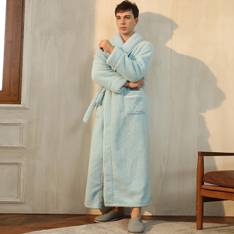 Pigiama lungo in pile Ownkoti Comfy - Menta - Uomo: 3XL - image 17