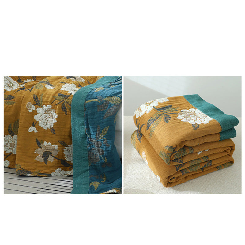 Copridivano reversibile con motivo floreale in cotone Ownkoti - image 10