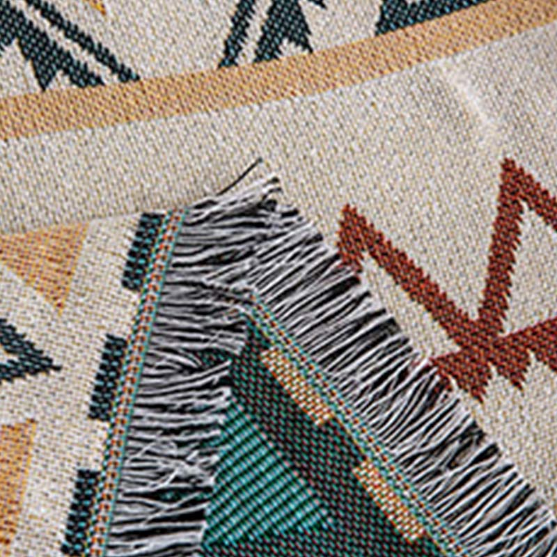 Copridivano reversibile con coperta geometrica indiana Ownkoti