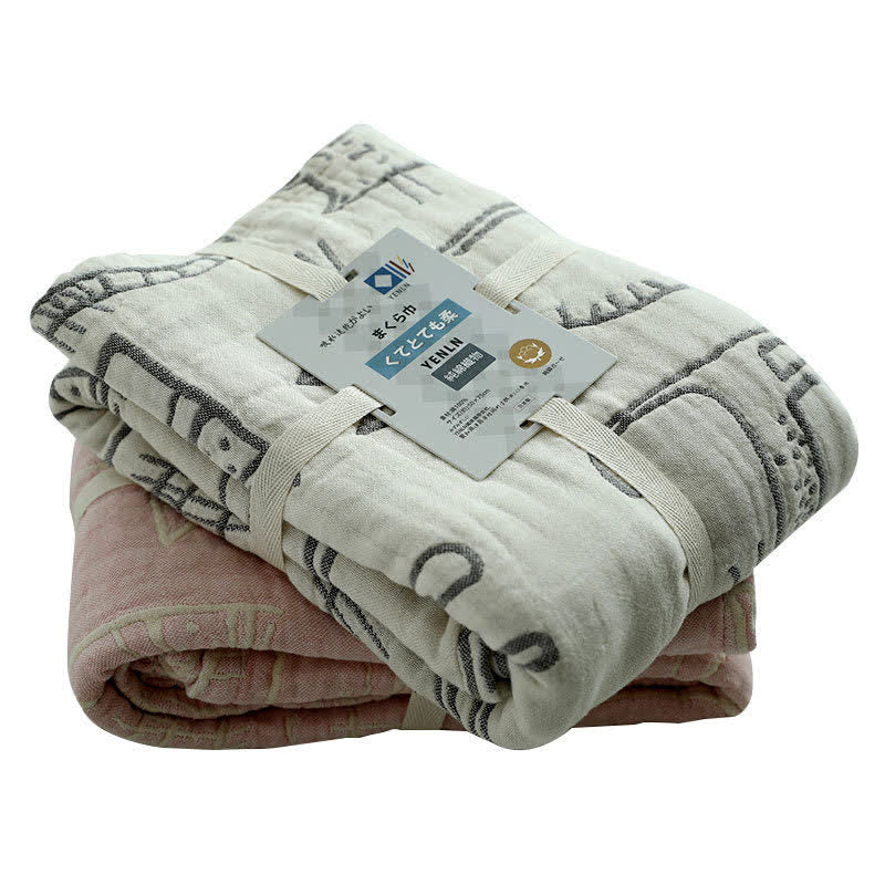 Cuscino con stampa a forma di gatto Ownkoti, in cotone, per letto e arredamento (2 pezzi)
