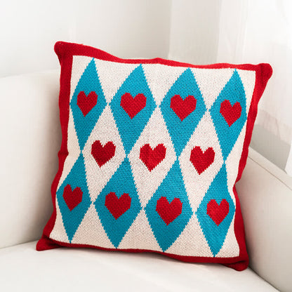 Coperta decorativa lavorata a maglia Diamond & Love