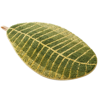 Tappeto morbido per porta Ownkoti Green Banana Leaf