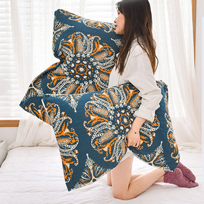Cuscino asciugamano in cotone boemo con fiori Ownkoti (2 pezzi)