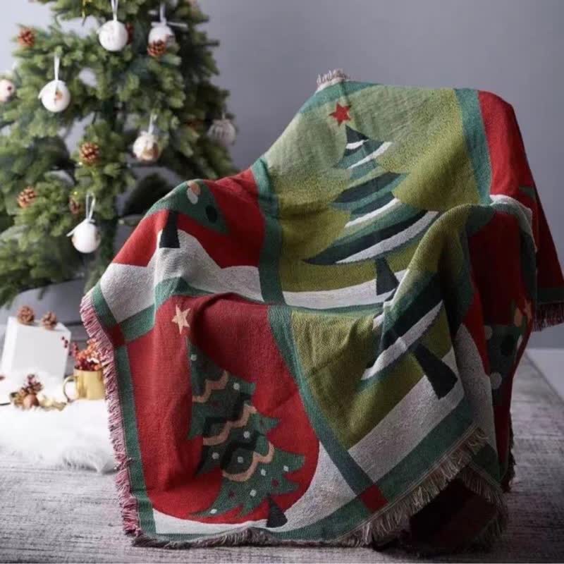 Coperta con nappe per decorazioni natalizie per la casa