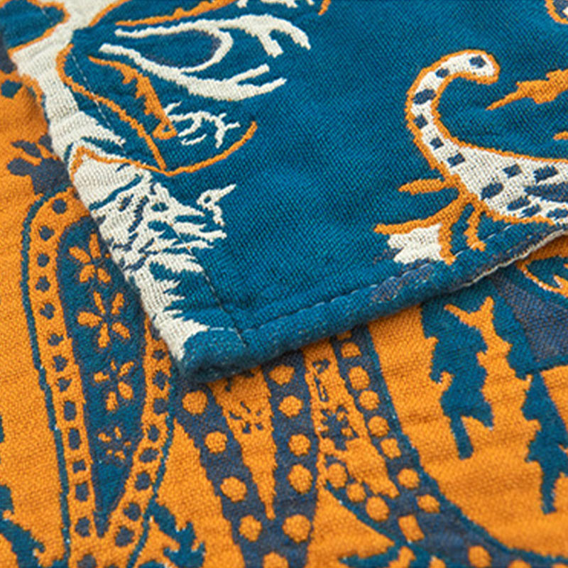 Cuscino asciugamano in cotone boemo con fiori Ownkoti (2 pezzi)