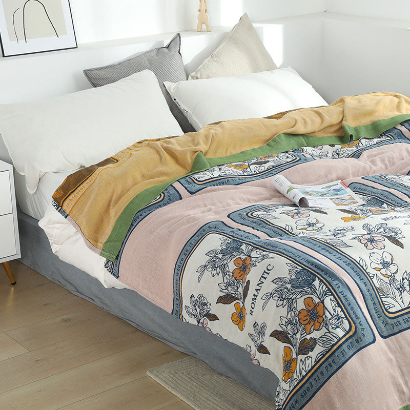 Trapunta estiva reversibile in cotone Ownkoti, coperta leggera