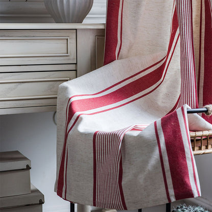 Tende a righe colorblock Ownkoti in cotone e lino