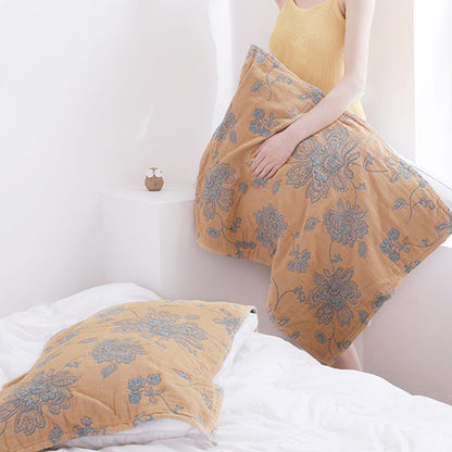 Cuscino in cotone con fiori Boho, a doppia faccia (2 pezzi)