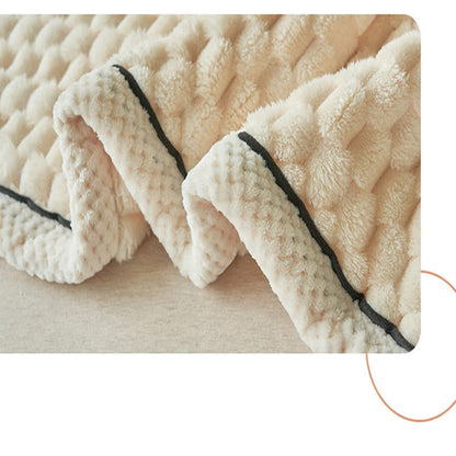 Coperta reversibile in pile di corallo spesso