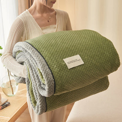 Coperta in pile morbido a tinta unita