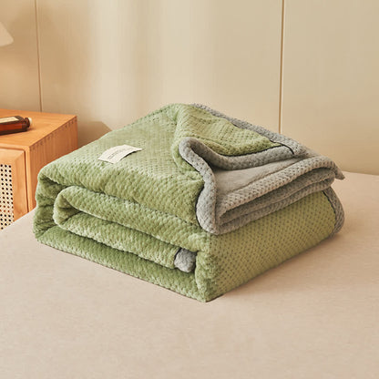 Coperta in pile morbido a tinta unita