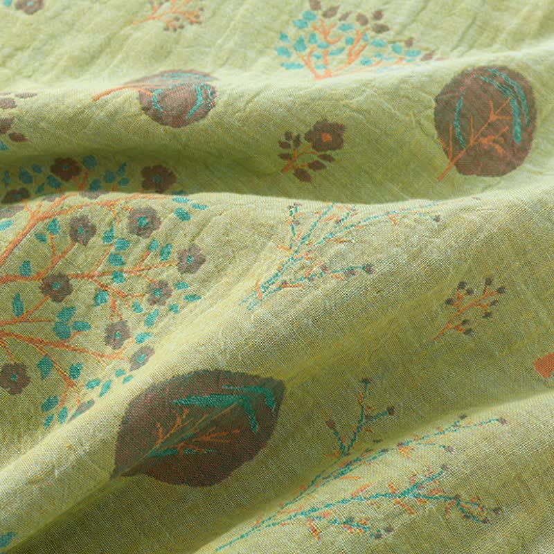 Completo da casa in cotone jacquard Leaf Tree - image 14