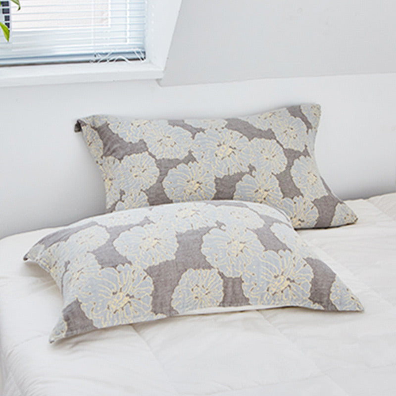 Cuscino decorativo in cotone con stampa floreale Ownkoti (2 pezzi)