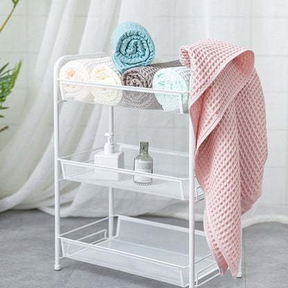 Asciugamano da bagno in cotone traspirante Ownkoti con trama a nido d'ape