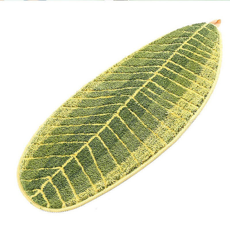 Tappeto morbido per porta Ownkoti Green Banana Leaf
